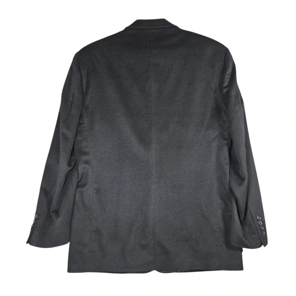 Pronto Uomo Couture Mens 42R Black Cashmere Blazer Sport Coat Jacket 2 Button
